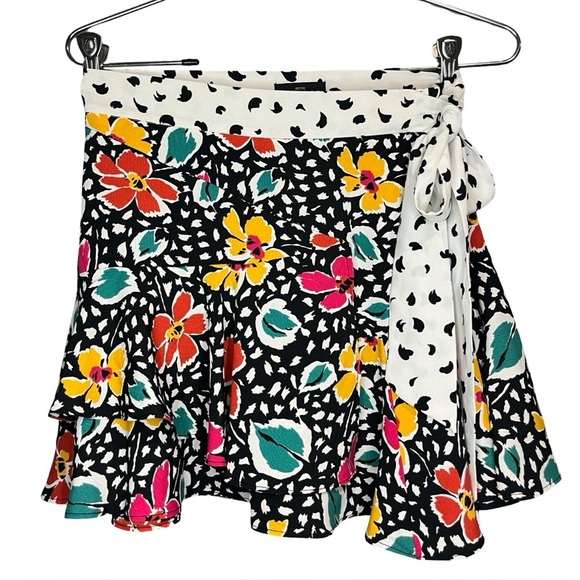 Topshop PETITE Floral Pleat Mini Skirt - Picture 2 of 6